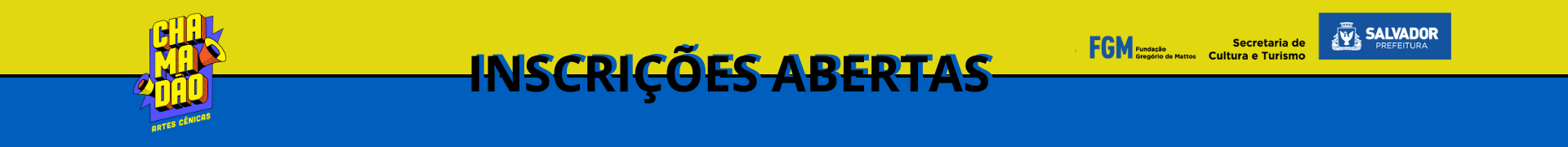 Banner Chamadão das Artes